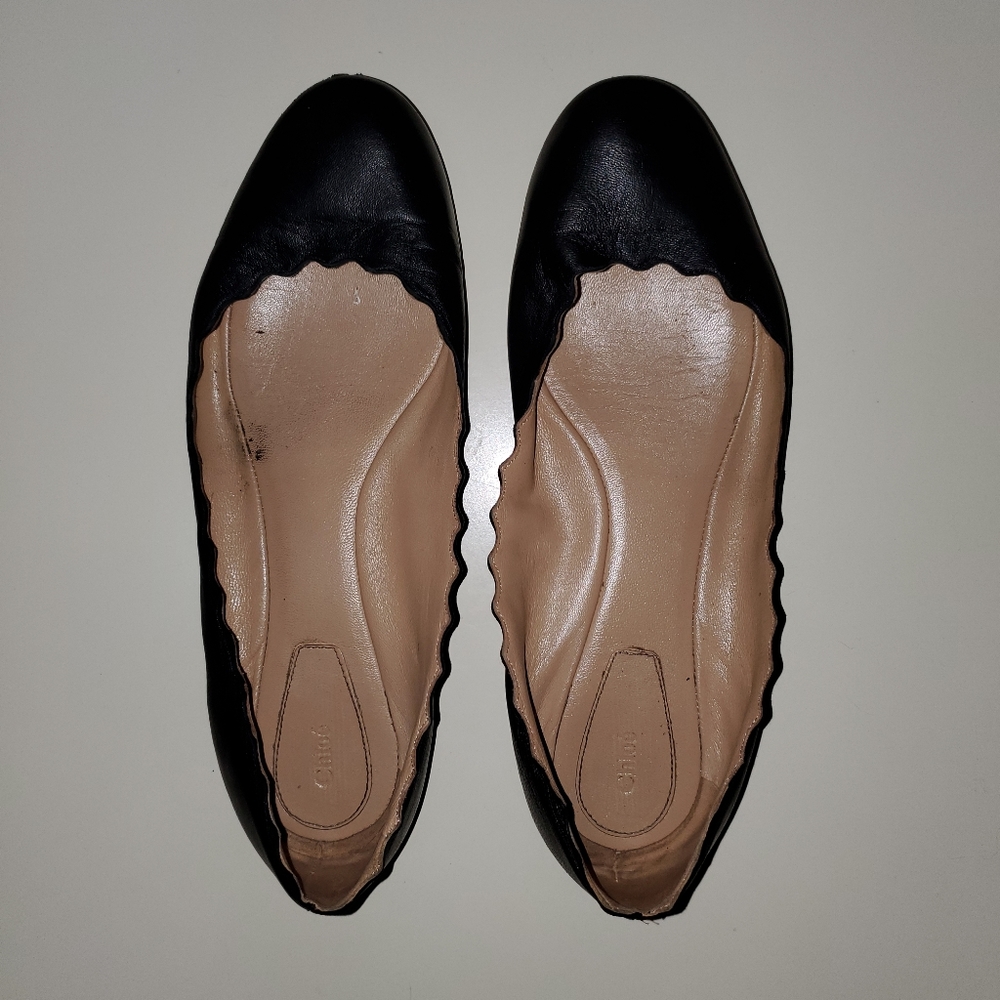 Chloe ballet scalloped flats size 40.5